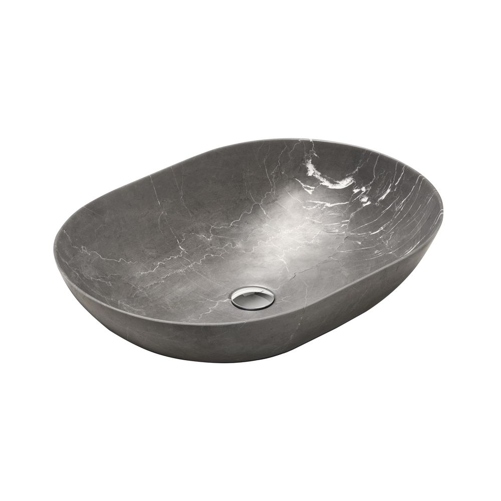Умывальник накладной Falper Ciotola 60х45 см, Grey Stone (WV3 MI) - Фото 1